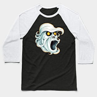 Eerie Halloween Ghoul Art - Spooky Season Delight Baseball T-Shirt